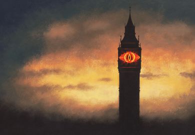 Illustration: Eye of Sauron in Westminster