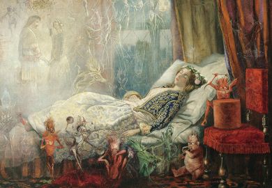 The dream after the masked ball, by John Anster Fitzgerald