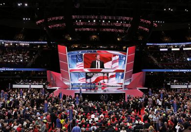 Liberty president Jerry Falwell Jr “has aligned with Trump as tightly as any public figure in America has”