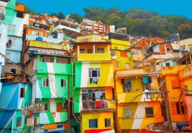 Favelas in Rio de Janeiro Brazil