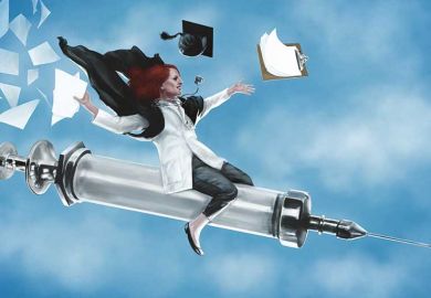 female-academic-riding-syringe female-academic-riding-syringe