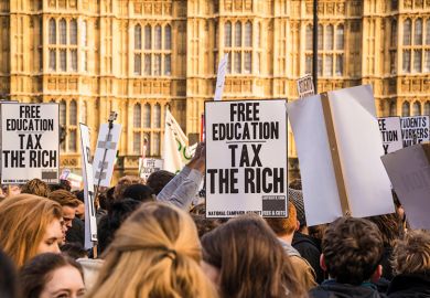 Free education protesters