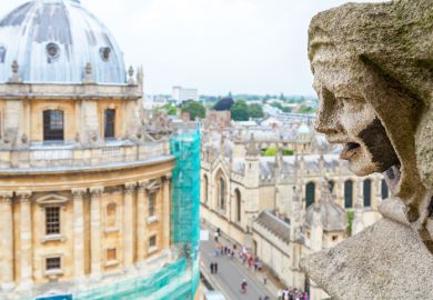 Gargoyle St. Mary The Virgins Church. Oxford, England