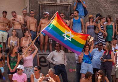 Gay pride parade in Tel Aviv, Israel