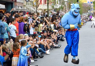 The Genie from Aladdin during the new Magic Happens Parade on Main Street US. To illustrate that the genie is out the bottle regarding franchising despite new rules The Genie from Aladdin during the new Magic Happens Parade on Main Street US. To illustrate that the genie is out the bottle regarding franchising despite new rules