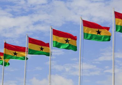 Ghana flags, THE Africa Universities Summit 2016