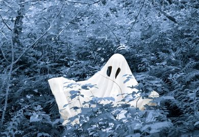 Ghost in forest