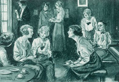 Young women at Somerville in the early 20th century were both part of and apart from the university