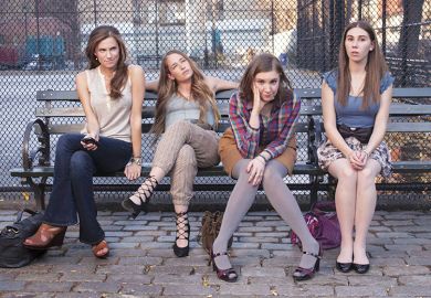 The cast of HBO series Girls The cast of HBO series Girls illustrating a review of “The New Female Antihero: The Disruptive Women of Twenty‑First-Century US Television” by By Sarah Hagelin and Gillian Silverman