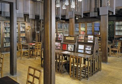 Glasgow School of Art library, Scotland, architect Charles Rennie Mackintosh
