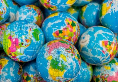 A collection of toy globes A collection of toy globes