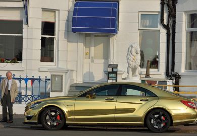 Gold car