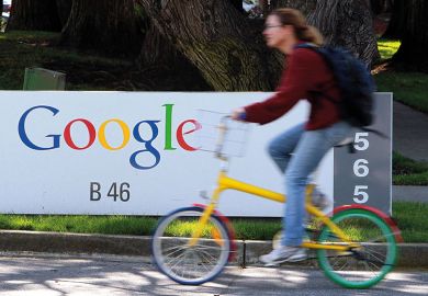 google-sign-cyclist