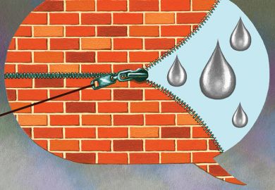 Illustration of speech bubble with tears