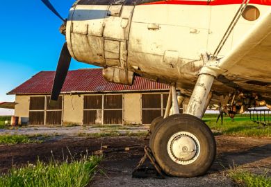 Grounded plane