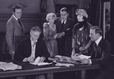 Group of family members at lawyers office