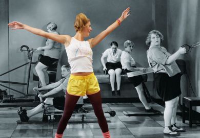 Group of women exercising in gym (17 December 2015)