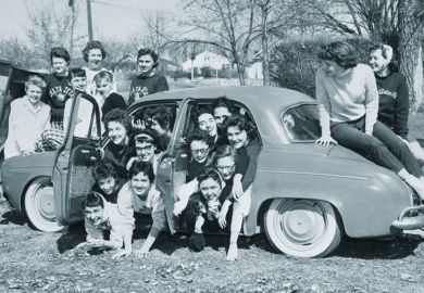 Sorority sisters pack into tiny Renault