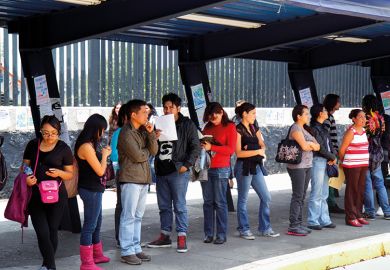 Mexicans queuing Mexicans queuing