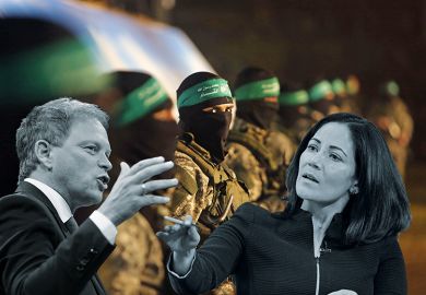 Collage including Islamist militants, defence secretary Grant Shapps and the BBC's Mishal Husain