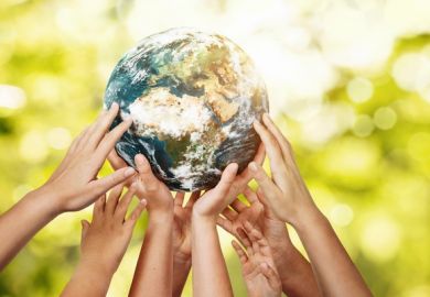 Many hands holding up the Earth Many hands holding up the Earth, symbolising collaboration to meet the SDGs