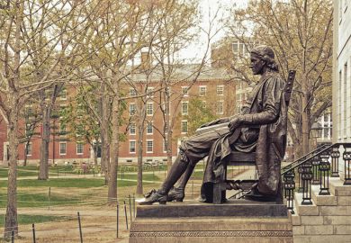 Harvard University statue Harvard University statue