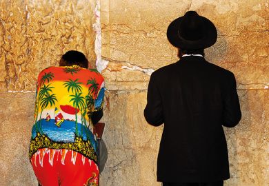 Hawaiian shirt at the Wailing Wall