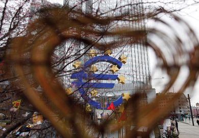 Heart around the euro