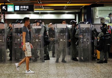 Hong Kong riot police Hong Kong riot police