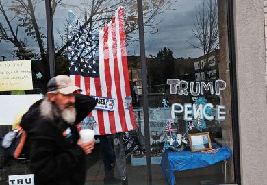 Homeless outside Trump campaign office