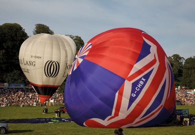 deflating hot air balloon deflating hot air balloon