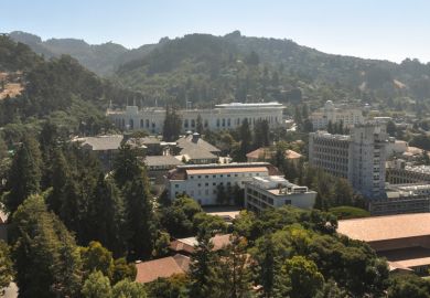 Houses and hills of Berkeley, California
