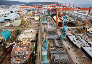 Hyundai shipping yard