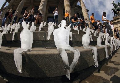 Ice sculptures, Gendarmenmarkt public square, Berlin Ice sculptures, Gendarmenmarkt public square, Berlin
