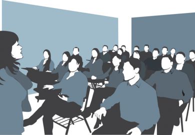 Illustration of a university seminar Illustration of a university seminar