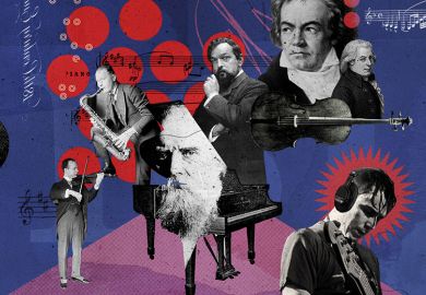 Illustration of a group of well-known musicians Illustration of a group of well-known musicians
