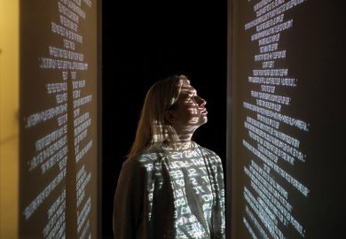 Final touches to the winter 2019 exhibition at Somerset House, “24/7: A Wake-Up Call For Our Non-Stop World”