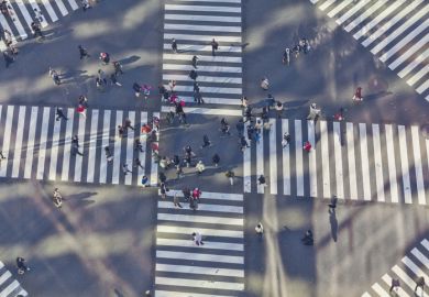 Intersecting pedestrian crossings