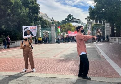 Protest at Berkeley Protest at Berkeley