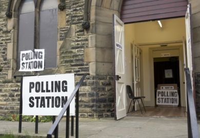 A polling station