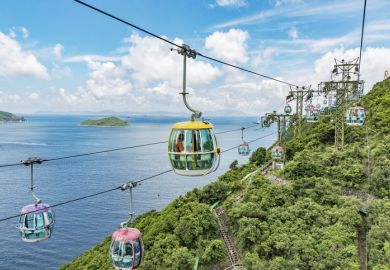  Cablecar in Ocean Park, Hongkong.