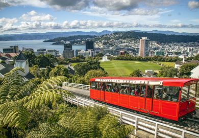City views from Wellington cable car