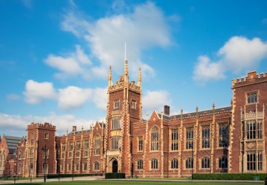 Panoramic view of the Queen's University of Belfast, Northern Ireland, UK.