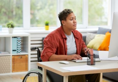 Disabled online learner