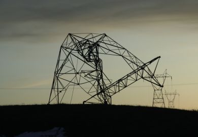 Storm Damage to Transmission Tower