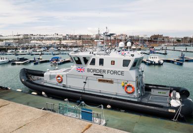 A british border force control vessel called Speedwell in Ramgate Royal Harbour. A british border force control vessel called Speedwell in Ramgate Royal Harbour.