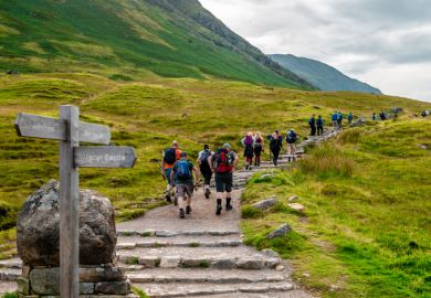 Hiking Ben Nevis in Summer.