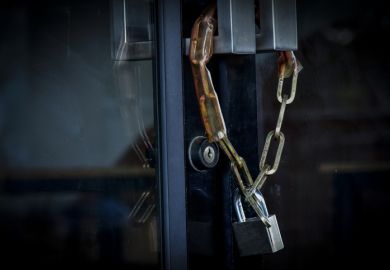 A bicycle chain lock