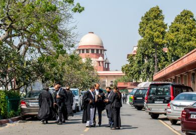 Campus of The Supreme Court of India which is the supreme judicial body of India and the highest court Campus of The Supreme Court of India which is the supreme judicial body of India and the highest court of the Republic of India.