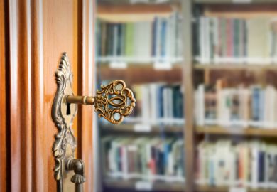 Old key in the keyhole